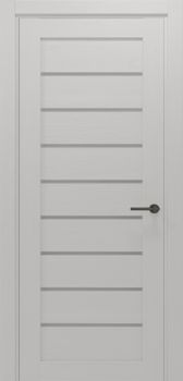 Міжкімнатні двері Gorgania Стримба скло сатин/чорне