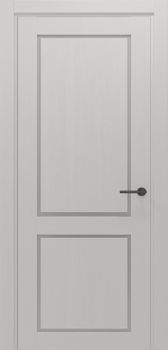 Міжкімнатні двері Gorgania Яворина+ скло сатин/чорне