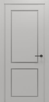 Міжкімнатні двері Gorgania Яворина+ скло сатин/чорне