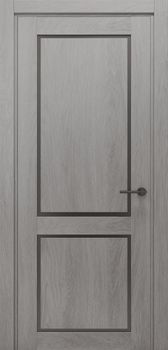 Міжкімнатні двері Gorgania Яворина+ скло сатин/чорне