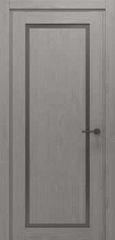 Міжкімнатні двері Gorgania Яворина скло сатин/чорне