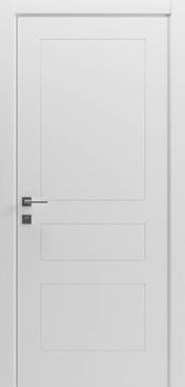 Міжкімнатні двері Гранд емаль, глухі Paint 4, декор: Білий матовий