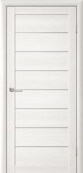 Міжкімнатні двері Luxdoors Белла скло сатин/чорне