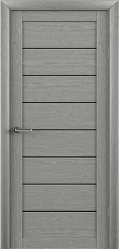 Міжкімнатні двері Luxdoors Белла скло сатин/чорне