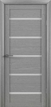 Міжкімнатні двері Luxdoors Флора скло сатин/чорне