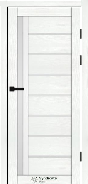 Біла структура, скло сатин