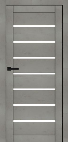 Бетон світлий, скло сатин