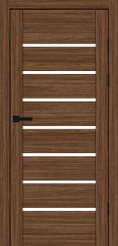 Міжкімнатні двері Максі MD-02 скло сатин/чорне