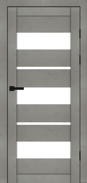 Бетон світлий, скло сатин