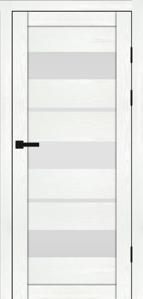 Біла структура, скло сатин