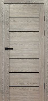 Міжкімнатні двері Максі MD-08 скло сатин/чорне