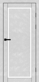 Міжкімнатні двері Максі MD-13 скло сатин/чорне