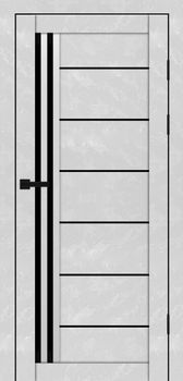 Міжкімнатні двері Максі MD-14 скло сатин/чорне
