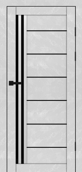 Бетон білий, чорне скло