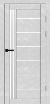 Міжкімнатні двері Максі MD-14 скло сатин/чорне