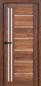 Міжкімнатні двері Максі MD-14 скло сатин/чорне