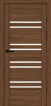 Міжкімнатні двері Максі MD-18 скло сатин/чорне