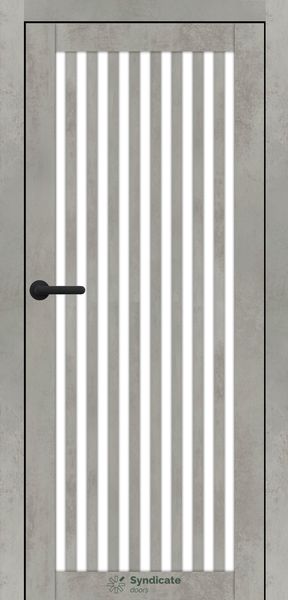 Бетон світлий, скло сатин