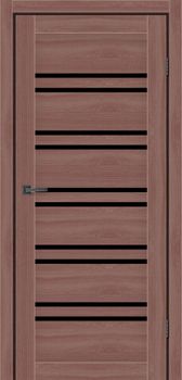 Міжкімнатні двері MS Doors Атланта скло сатин/чорне