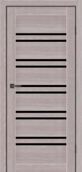 Міжкімнатні двері MS Doors Атланта скло сатин/чорне