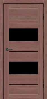 Міжкімнатні двері MS Doors Дакота скло сатин/чорне