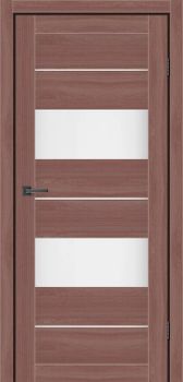Міжкімнатні двері MS Doors Дакота скло сатин/чорне