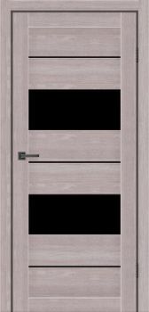 Міжкімнатні двері MS Doors Дакота скло сатин/чорне