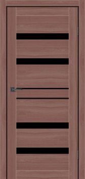 Міжкімнатні двері MS Doors Джорджия скло сатин/чорне
