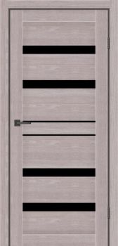 Міжкімнатні двері MS Doors Джорджия скло сатин/чорне