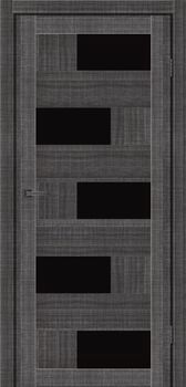 Міжкімнатні двері MS Doors Гавана скло сатин/чорне