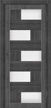 Міжкімнатні двері MS Doors Гавана скло сатин/чорне