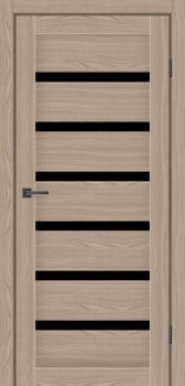 Міжкімнатні двері MS Doors Луїзіана скло сатин/чорне