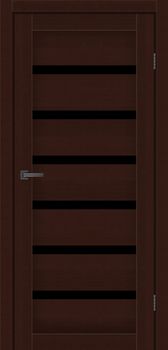 Міжкімнатні двері MS Doors Луїзіана скло сатин/чорне