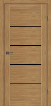 Міжкімнатні двері MS Doors Монтана скло сатин/чорне