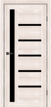 Міжкімнатні двері MS Doors Орлеан скло сатин/чорне