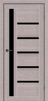Міжкімнатні двері MS Doors Орлеан скло сатин/чорне