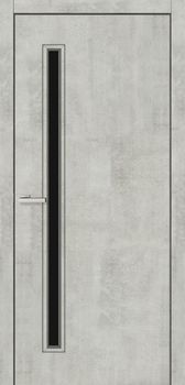 Міжкімнатні двері MS Doors Такома скло сатин/чорне