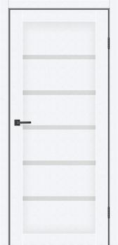 Міжкімнатні двері MS Doors Техас скло сатин/чорне