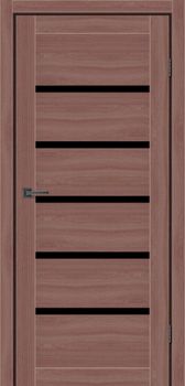 Міжкімнатні двері MS Doors Техас скло сатин/чорне