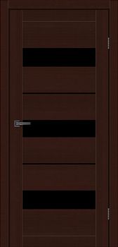 Міжкімнатні двері MS Doors Вегас скло сатин/чорне